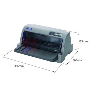 爱普生 EPSON 82列平推票据针式打印机 LQ-82KF (黑色) (24针 最大打印厚度:0.53mm)(标配不带数据线)