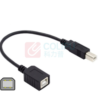 安之猛 USB2.0打印机公对母数据线方口 U2-068-BK