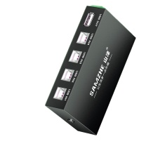 山泽 SAMZHE 打印机共享器 BL-204W 112×67×24mm (黑色)