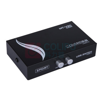 迈拓维矩 MTVIKI 打印机共享器 MT-1A2B-CF 120×90×30mm (黑色)