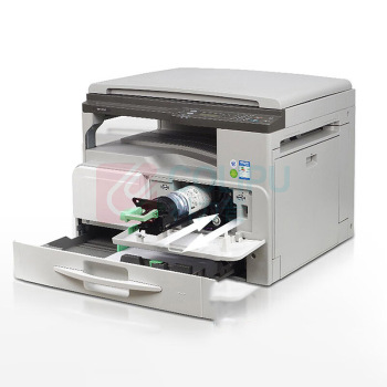 理光 RICOH 黑白激光多功能一体机 MP2014N 双纸盒+工作台A3打印复印扫描 (白色)