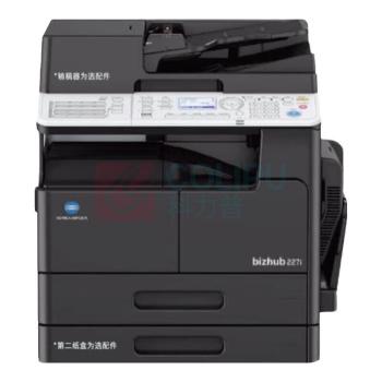 柯尼卡美能达 KONICA MINOLTA a3打印机复印一体机黑白复合机网络扫描 227i丨输稿器+双面器+双纸盒 bizhub227i A3