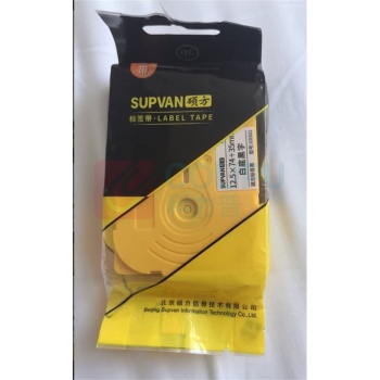 硕方 SUPVAN 线缆标签带 G0301 12.5*74+35mm (白底黑字)