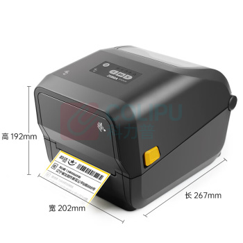 斑马 条码标签打印机不干胶固定资产标签机 ZD421T 300dpi (黑色) USB+网口