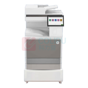 惠普 HP 彩色低速数码复印机 E78528dn 双纸盒+工作台