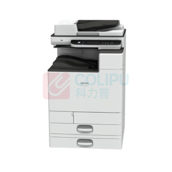 理光 RICOH A3彩色低速数码复印机 M C2000ew (白色) 标配送稿器+双纸盒+无线