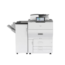 理光 RICOH A3彩色数码复合机 IM C8010 (白色) (主机+双面同步送稿器+3000页小册子装订器)