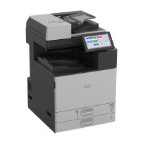 理光 RICOH 复合机 IM C4510 配置:双面输稿器+双纸盒 最大支持幅面:A3,彩色打印:彩色,类型:激光