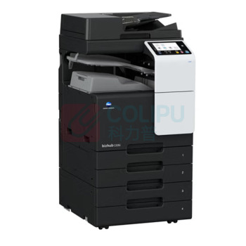 柯尼卡美能达 KONICA MINOLTA A3彩色复印机 大型打印机复合机一体机 C226i 22张/分钟 A3  主机+输稿器+四纸盒