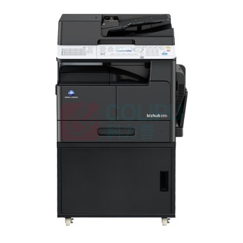 柯尼卡美能达 KONICA MINOLTA 大型商用办公打印复印机 225i 自动输稿器+双面器+单纸盒+底柜 可使用打印纸尺寸A4 A3 A5