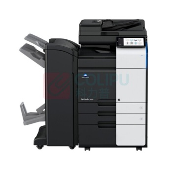 柯尼卡美能达 KONICA MINOLTA A3彩色数码复印机 bizhub C300i (双面自动输稿器、双纸盒、鞍式装订器FS536、原装工作台)