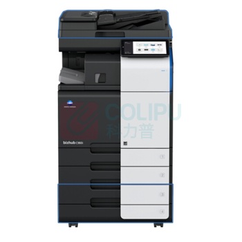 柯尼卡美能达 KONICA MINOLTA A3彩色数码复印机 bizhub C300i (双面自动输稿器、双纸盒、鞍式装订器FS536、原装工作台)