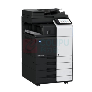 柯尼卡美能达 KONICA MINOLTA A3彩色数码复印机 bizhub C300i (双面自动输稿器、双纸盒、鞍式装订器FS536、原装工作台)
