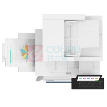 惠普 HP A3彩色中速数码复印机 HP Color LaserJet Mgd Flw MFP E87740z  双纸盒底座+内置装订