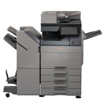 夏普 SHARP A3彩色中速数码复印机 BP-C5582D (灰色) 同步输稿器BP-DE14+四纸盒BP-FN14+鞍式装订器BP-RB10