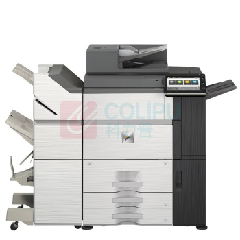 夏普 SHARP A3彩色多功能数码复合机 MX-C7081D 含双面输稿器+四层纸盒+100页旁路手送+FN35鞍式装订器 (灰色)