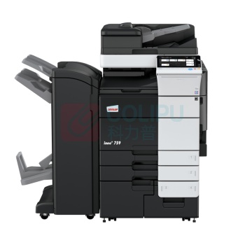 柯尼卡美能达 KONICA MINOLTA A3彩色数码复印机 ineo+759  (四纸盒、双面同步输稿器、刷卡打印、三年保修)
