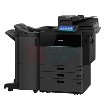 东芝 TOSHIBA TOSHIBA A3多功能彩色激光复印机 FC-7616AC  双面同步输稿器+双面器+二纸盒+大容量供纸器+ 鞍式装订器+耗材彩粉一套 黑色