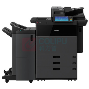 东芝 TOSHIBA TOSHIBA A3彩色数码复合机 FC-7616AC 主机+同步输稿器+落地三纸盒+脊缝式装订器 黑色