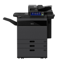东芝 TOSHIBA 多功能复合机 DP-6529A 主机+同步输稿器+落地三纸盒 (黑色)
