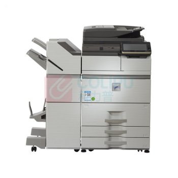 夏普 SHARP A3黑白中速数码复印机 MX-B7581D (白色) 双面输稿器+四纸盒+鞍式装订分页器