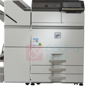 夏普 SHARP A3黑白中速数码复印机 MX-B7581D (白色) 双面输稿器+四纸盒+鞍式装订分页器