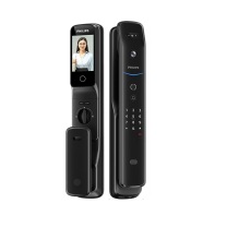 飞利浦 PHILIPS 电子锁 DDL709-FVP 前锁:421*77*57mm 后锁:421*79*67mm (曜石黑) (不含安装)