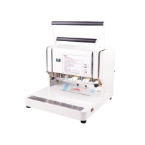优玛仕 U-mach 打孔机 U-DM400 三孔麻花钻线装机40mm装订厚度 (白色)