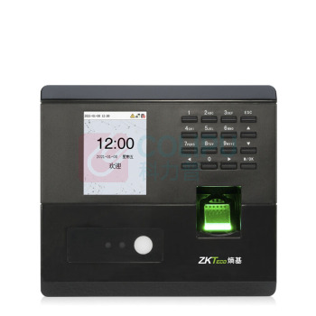 熵基 ZKTeco 动态人脸+指纹识别考勤机指纹打卡机面部刷脸一体机上班签到机 nface102-s 标配