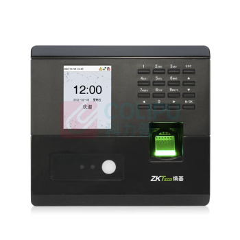 熵基 ZKTeco 动态人脸+指纹识别考勤机指纹打卡机面部刷脸一体机上班签到机 nface102-s 标配
