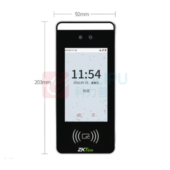 熵基 ZKTeco 人脸识别考勤机面部门禁一体打卡机 xface60+wifi (不含安装服务)