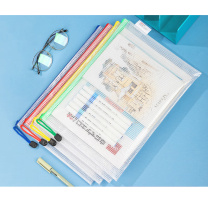 得力 A4透明网格拉链袋 资料文件袋 10只/包 5654 10只/包 