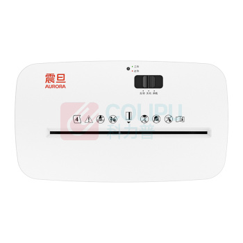 震旦 AURORA 碎纸机 AS0411 单次4张, 持续3分钟, 11.5L, 可碎卡 (白色)