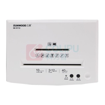 三木 SUNWOOD 碎纸机 SD9112 21L 5级保密 (白色)