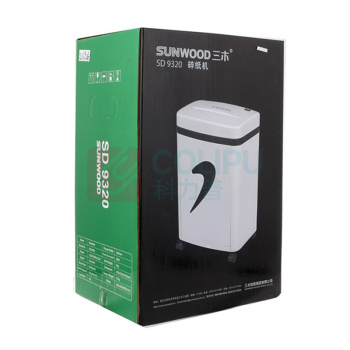 三木 SUNWOOD 碎纸机 SD9320 4级保密静音 电动 (白色)