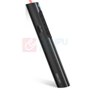 得力 deli 激光笔 ppt翻页笔 2801 红光款 (黑色)