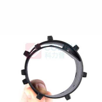 汐尚威 A4塑料装订夹条10孔资料装订机扣条 20mm 5条装/组 (黑色)