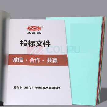 易利丰 elifo 230g彩色凹凸皮纹纸装订封面纸50张/包 a4
