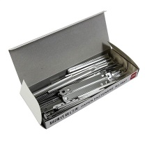 得力 deli 2孔装订夹条 5547 80mm 50套/盒