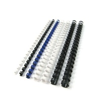 力晴 21孔装订胶圈 8mm (蓝色) 100条/盒