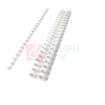 力晴 21孔装订胶圈 12mm (白色) 100条/盒