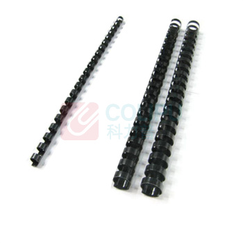 力晴 21孔装订胶圈 14mm (黑色) 100条/盒