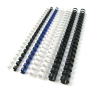 力晴 21孔装订胶圈 22mm (蓝色) 50条/盒