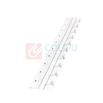 力晴 10孔装订夹条 22.5mm (白色) 50支/盒