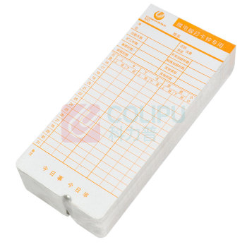 优玛仕 U-mach 考勤卡纸 350G 185*85MM 6栏位 100张/包 100PC/PKT TIMECARD