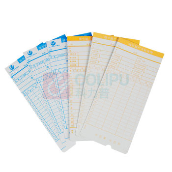 优玛仕 U-mach 考勤卡纸 350G 185*85MM 6栏位 100张/包 100PC/PKT TIMECARD