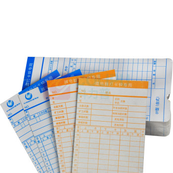 优玛仕 U-mach 考勤卡纸 350G 185*85MM 6栏位 100张/包 100PC/PKT TIMECARD