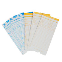 优玛仕 U-mach 考勤卡纸 350G 185*85MM 6栏位 100张/包 100PC/PKT TIMECARD