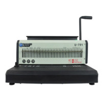 优玛仕 U-mach 铁圈装订机 U-T91 40孔 电动打孔 (黑白)
