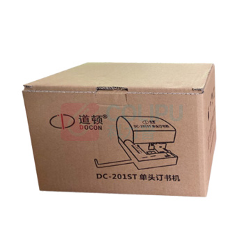 道顿 DOCON 平针全自动智能感应电动订书机 DC-201ST 通用加厚50页A4纸省力订书器